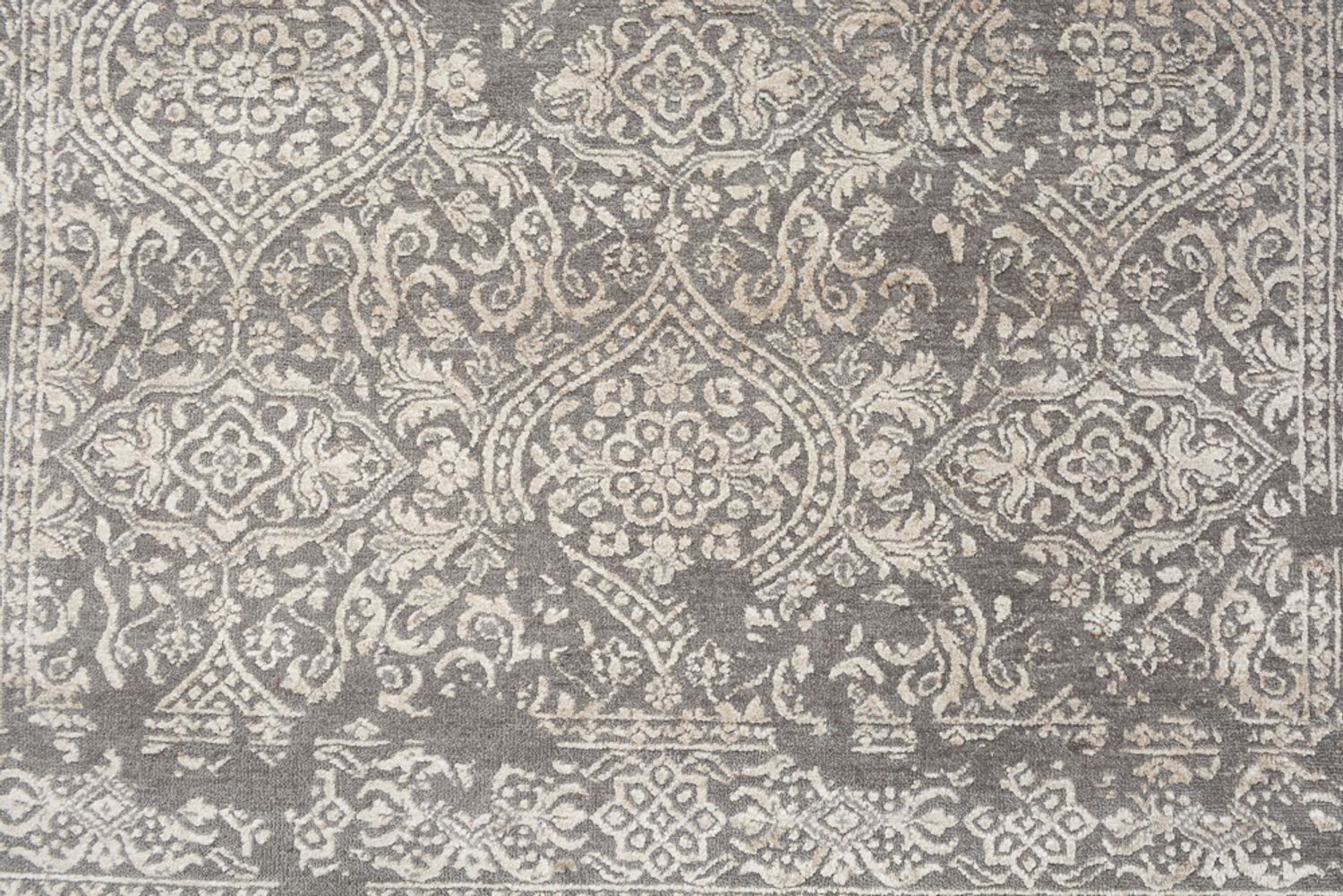 Designer tæppe - 184 x 124 cm - lysegrå