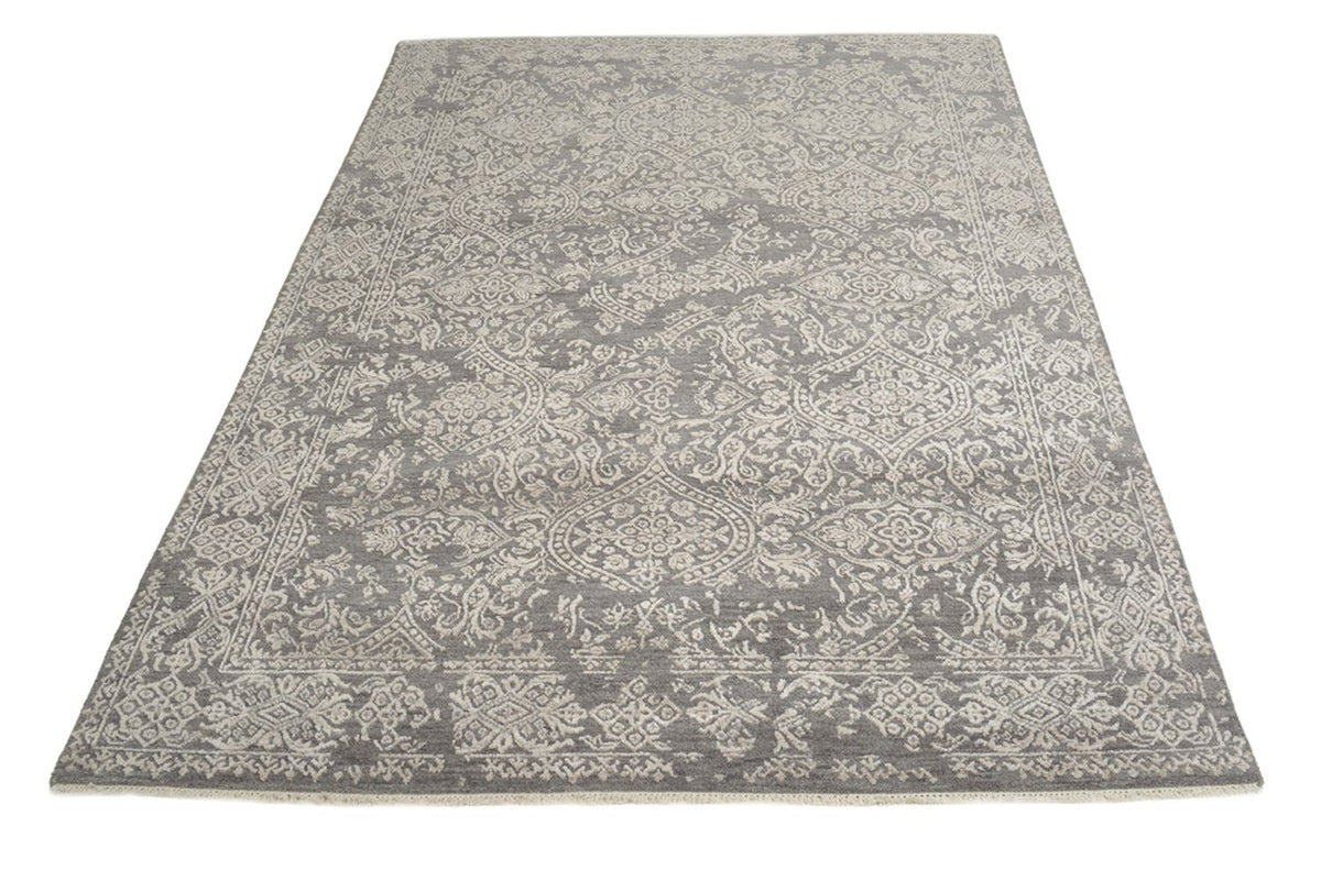 Designer tæppe - 184 x 124 cm - lysegrå