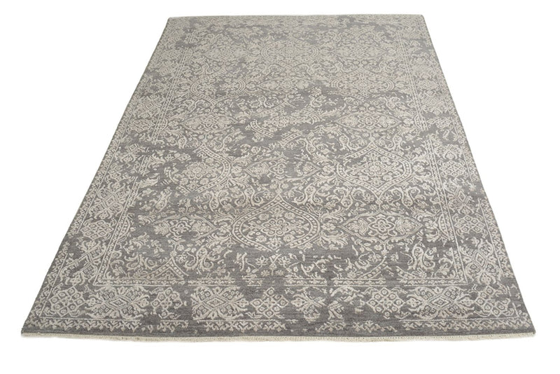 Designer tæppe - 184 x 124 cm - lysegrå