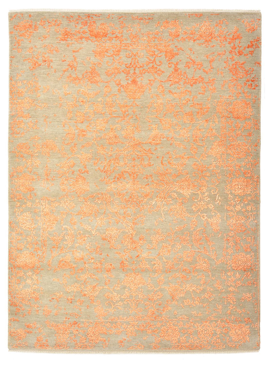Designer tæppe - 210 x 157 cm - orange