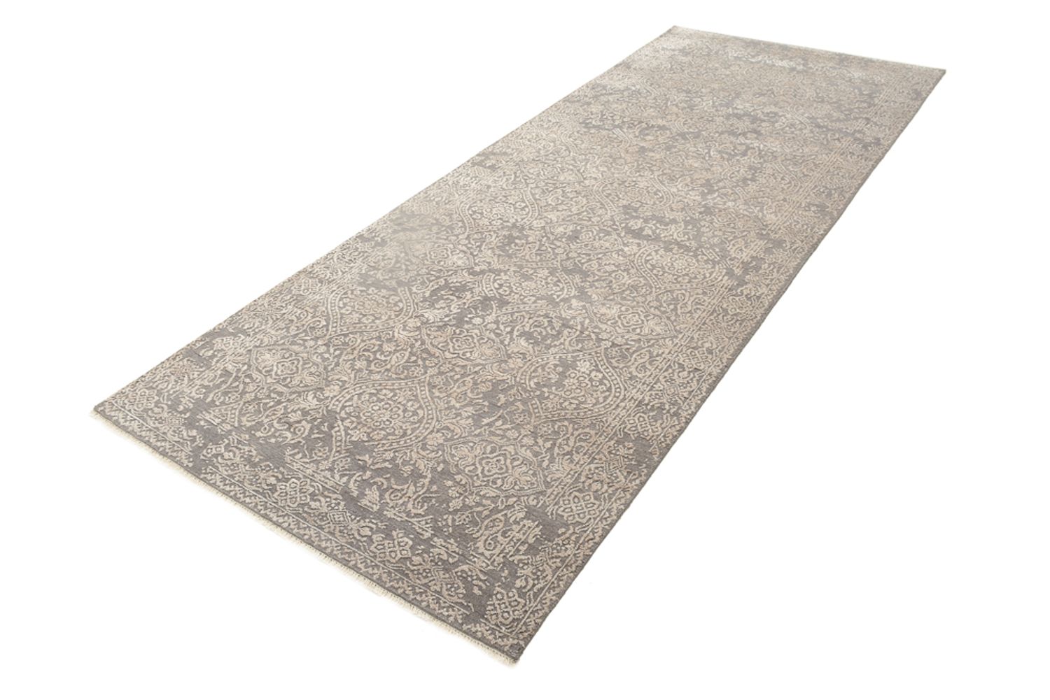 Løber Designer tæppe - 307 x 123 cm - grå
