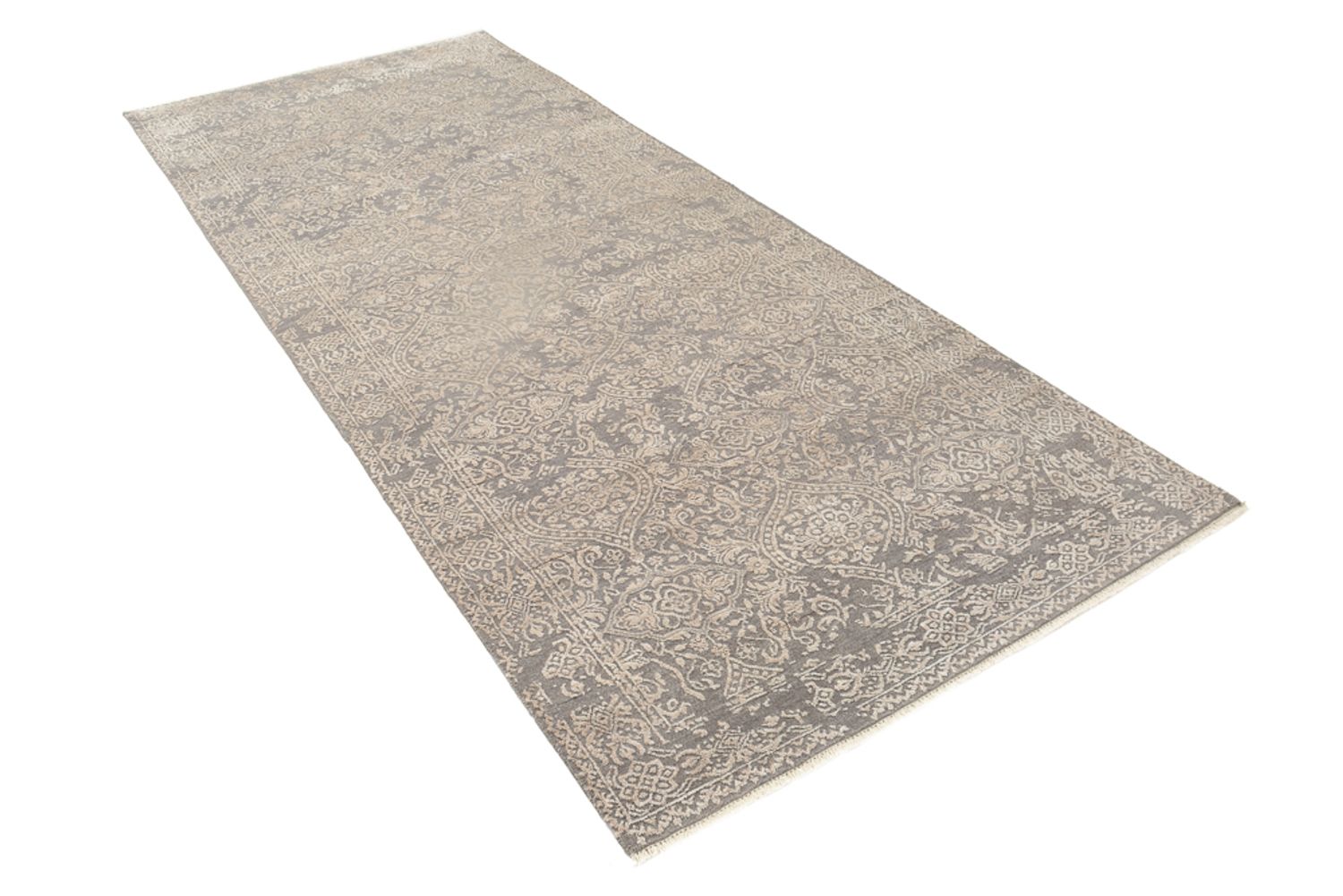 Løber Designer tæppe - 307 x 123 cm - grå
