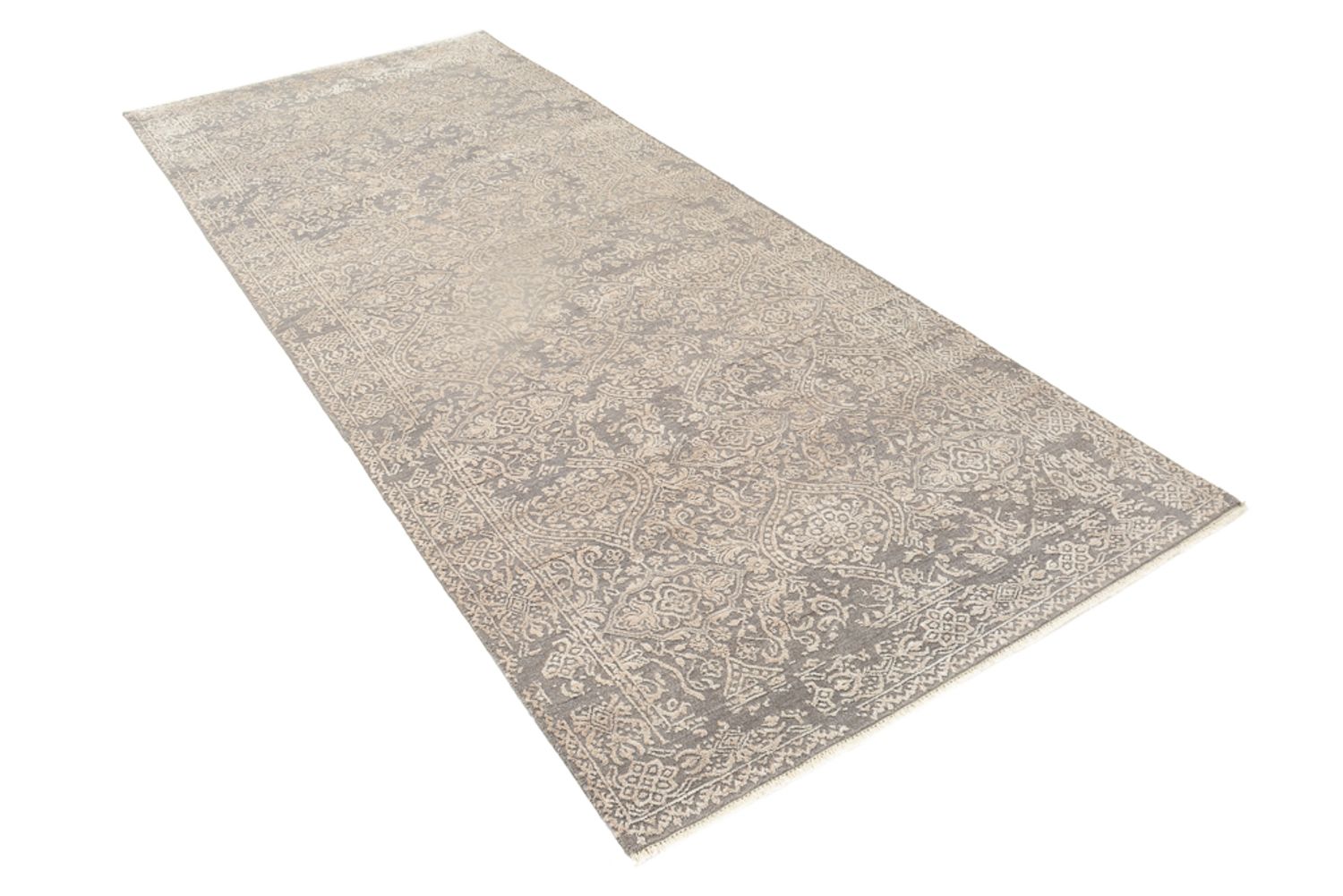 Løber Designer tæppe - 304 x 122 cm - grå
