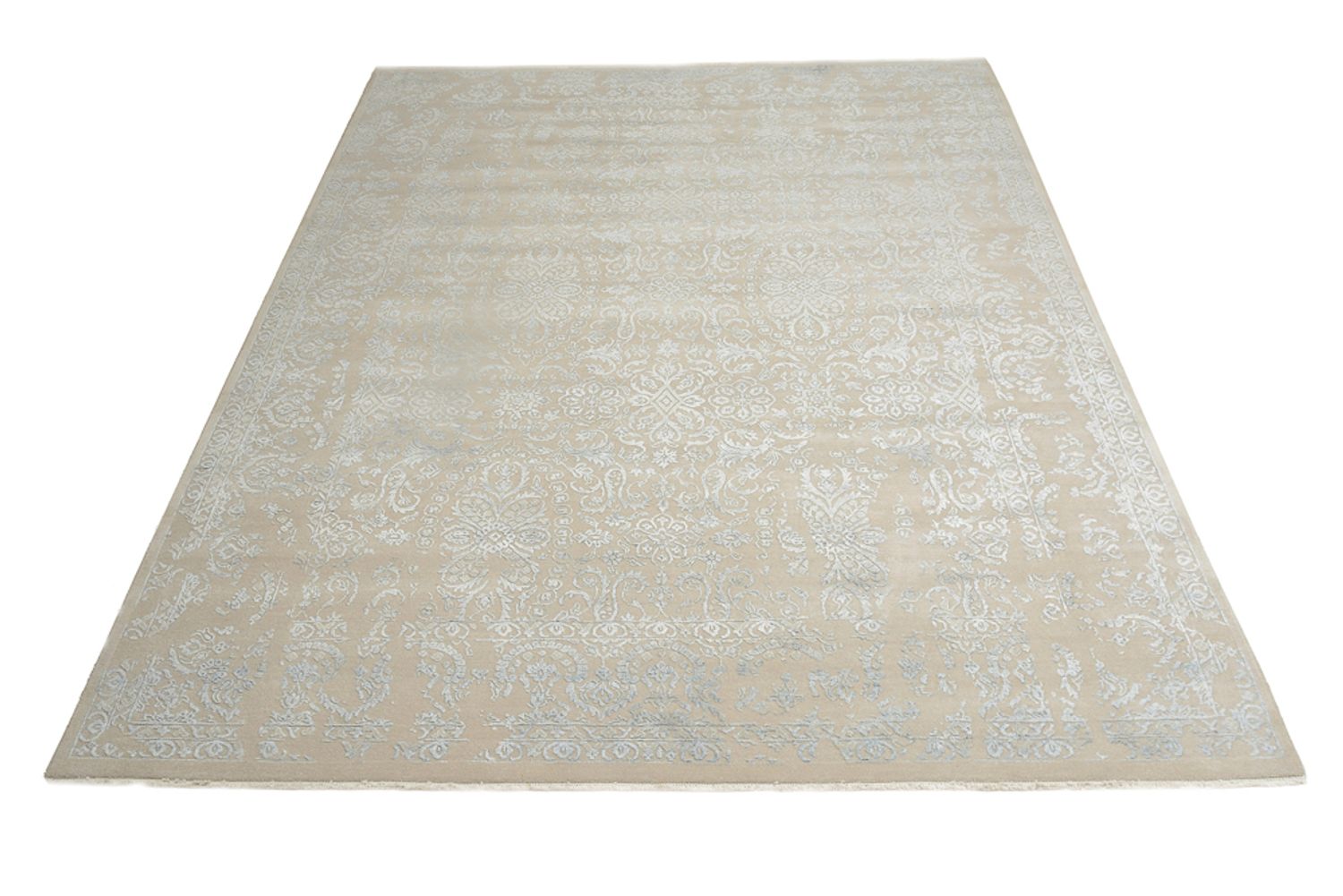 Designer tæppe - 243 x 166 cm - lysegrå