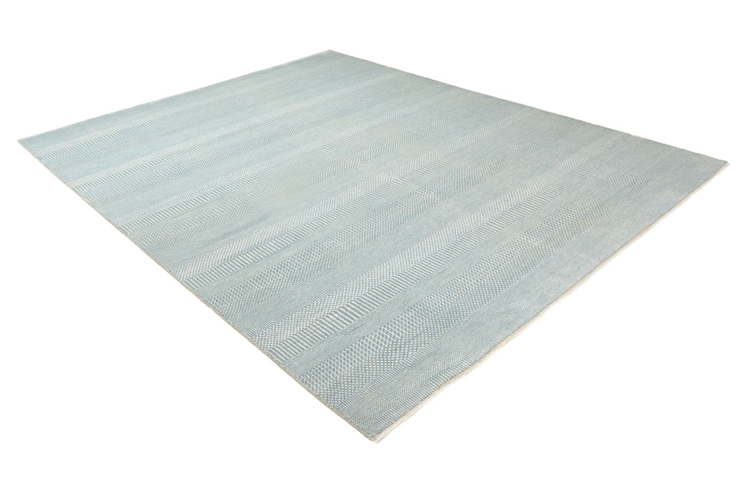 Designer tæppe - 313 x 243 cm - lyseblå