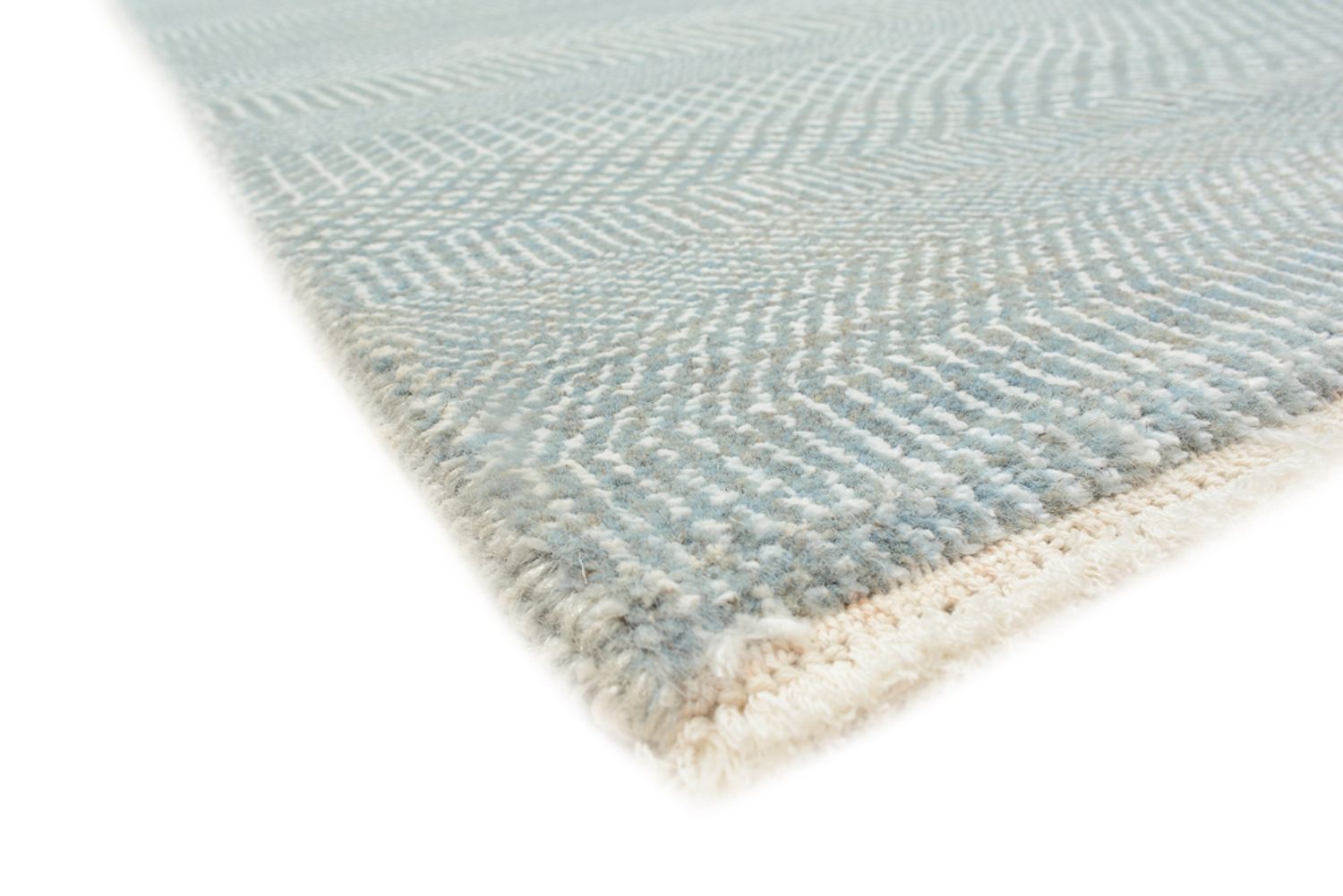 Designer tæppe - 313 x 243 cm - lyseblå