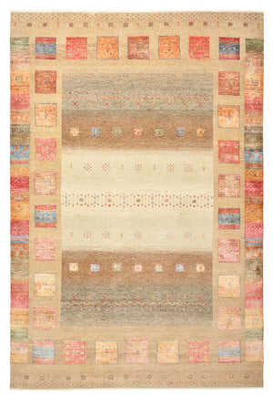 Gabbeh-tæppe - Loribaft Indus - 255 x 173 cm - mørk beige