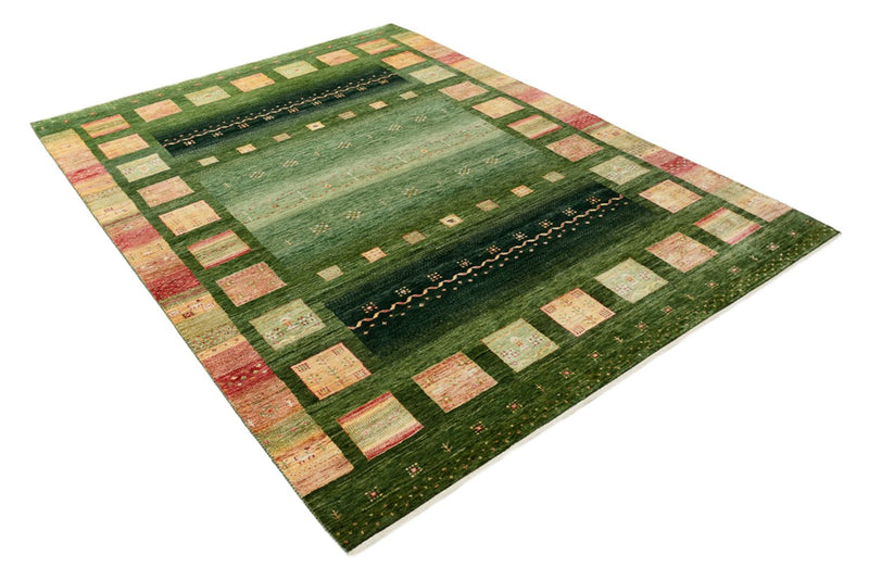 Gabbeh-tæppe - Loribaft Indus - 245 x 178 cm - grøn