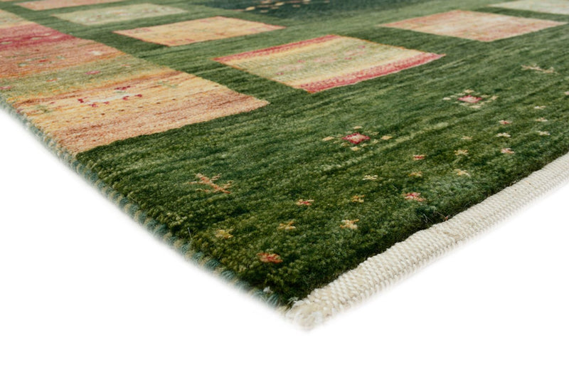 Gabbeh-tæppe - Loribaft Indus - 245 x 178 cm - grøn