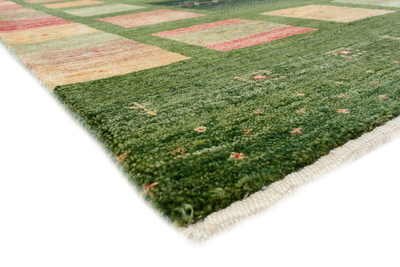 Gabbeh-tæppe - Loribaft Indus - 308 x 205 cm - grøn