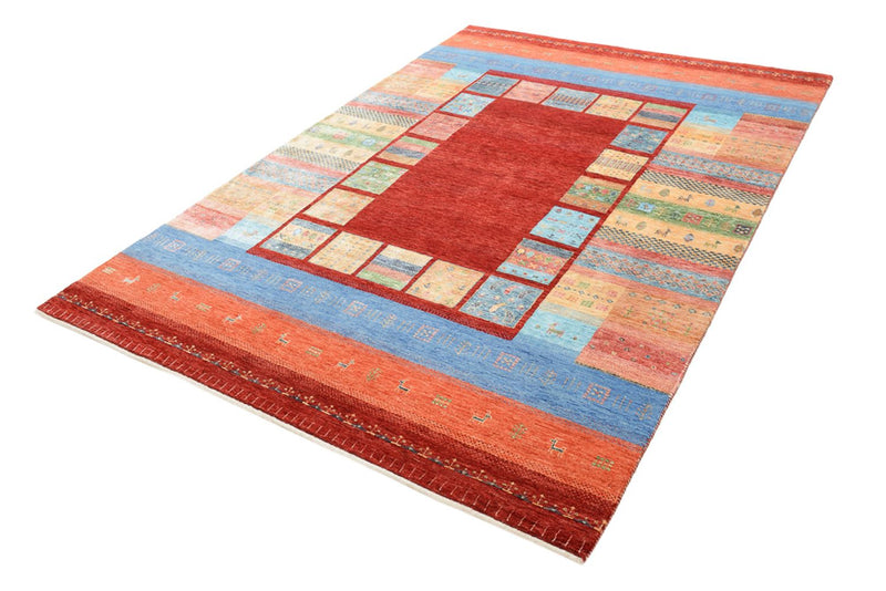 Gabbeh-tæppe - Loribaft Indus - 242 x 176 cm - flerfarvet