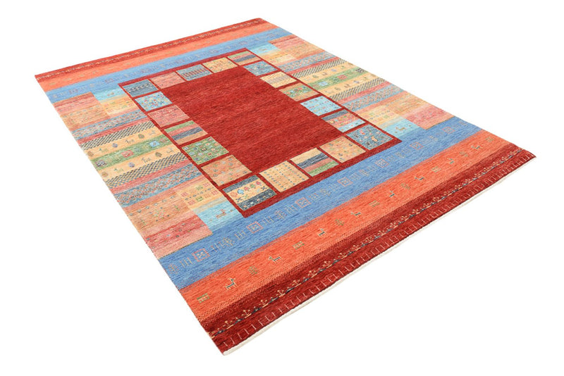 Gabbeh-tæppe - Loribaft Indus - 242 x 176 cm - flerfarvet