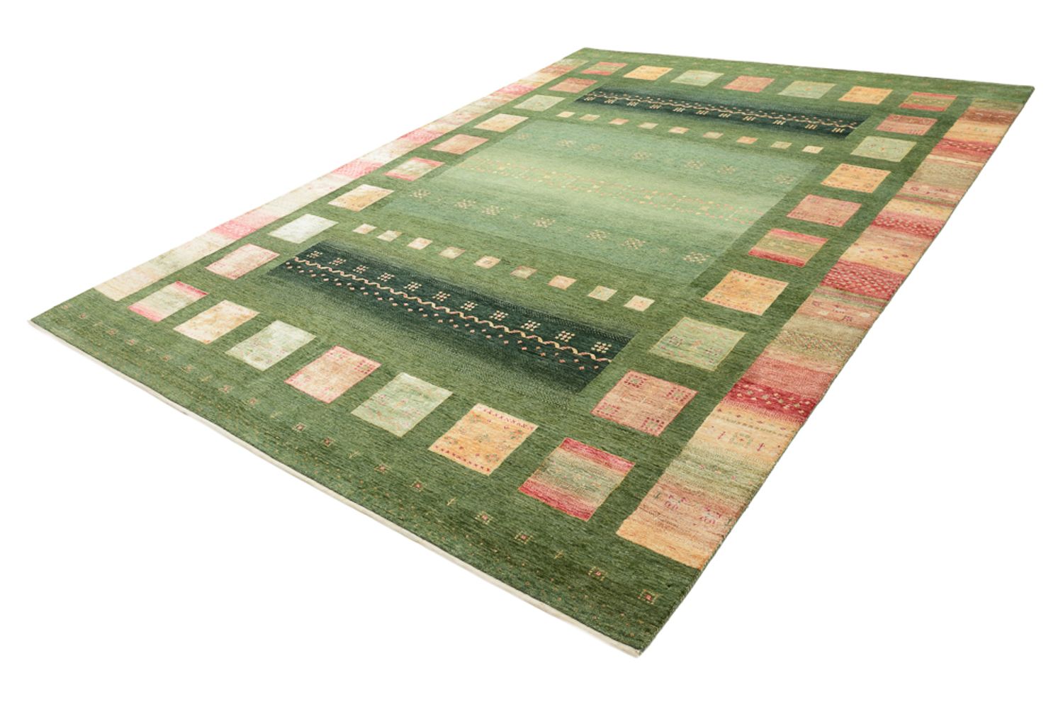 Gabbeh-tæppe - Loribaft Indus - 343 x 251 cm - flerfarvet