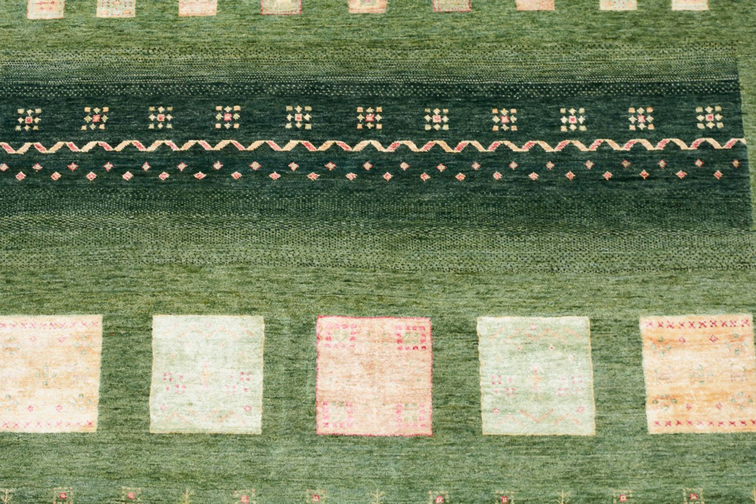 Gabbeh-tæppe - Loribaft Indus - 343 x 251 cm - flerfarvet