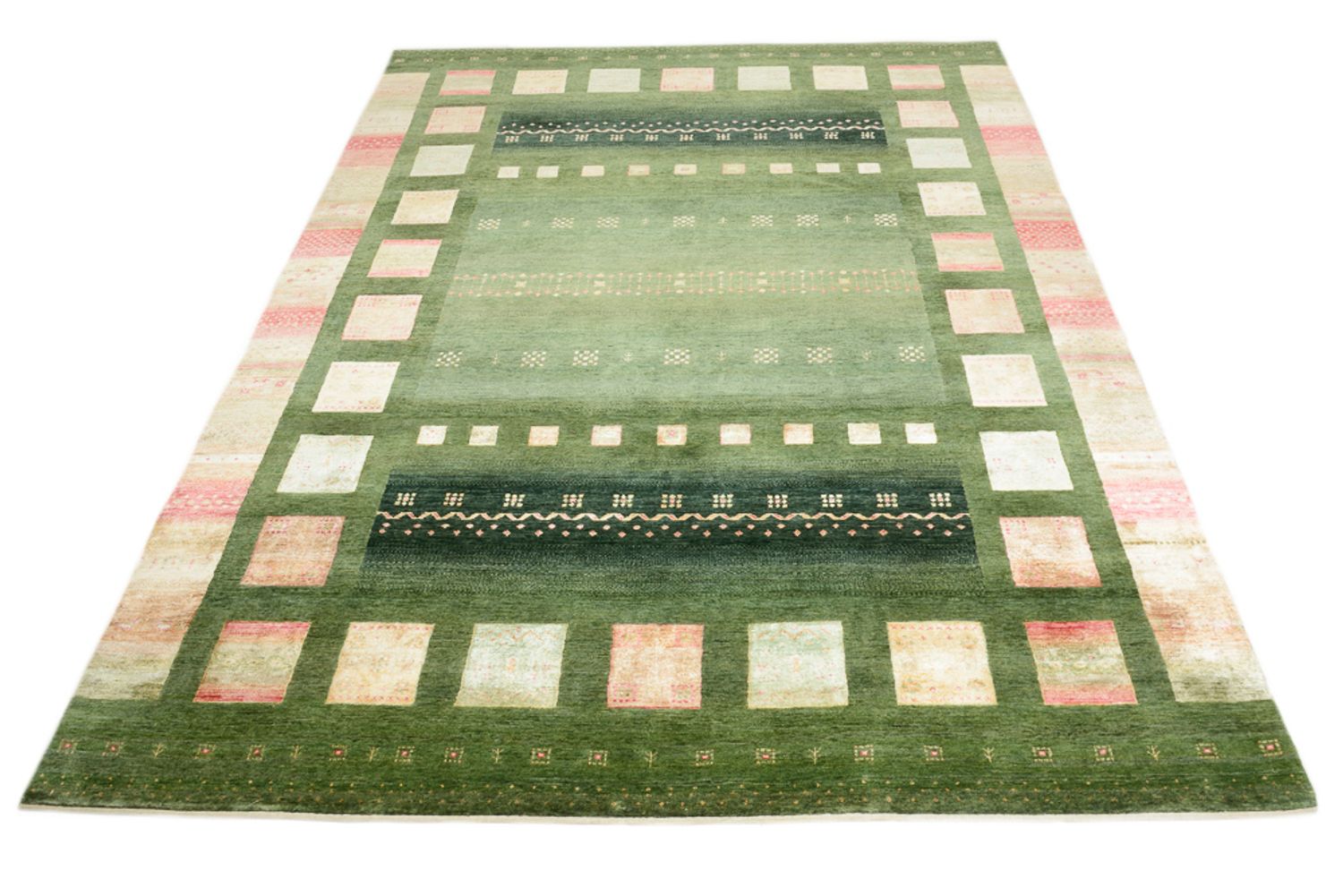 Gabbeh-tæppe - Loribaft Indus - 343 x 251 cm - flerfarvet