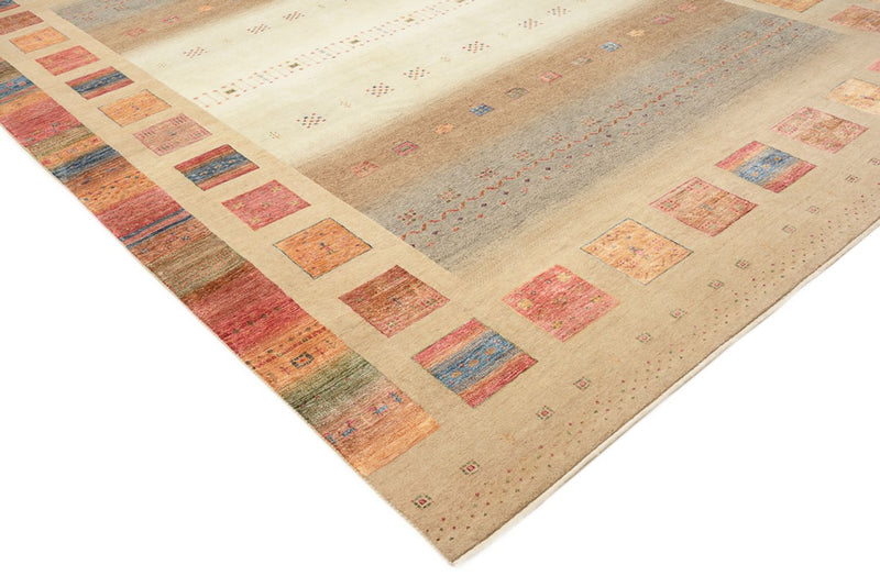 Gabbeh-tæppe - Loribaft Indus - 400 x 301 cm - flerfarvet