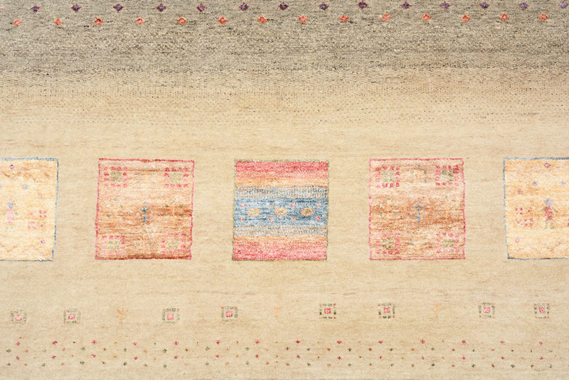 Gabbeh-tæppe - Loribaft Indus - 400 x 301 cm - flerfarvet