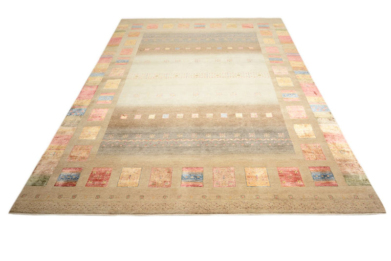 Gabbeh-tæppe - Loribaft Indus - 400 x 301 cm - flerfarvet