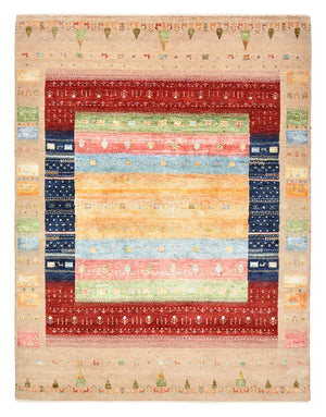 Gabbeh-tæppe - Loribaft Indus - 198 x 154 cm - flerfarvet