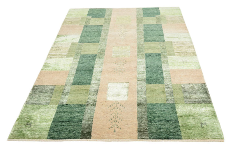 Gabbeh-tæppe - Loribaft Indus - 204 x 150 cm - grøn