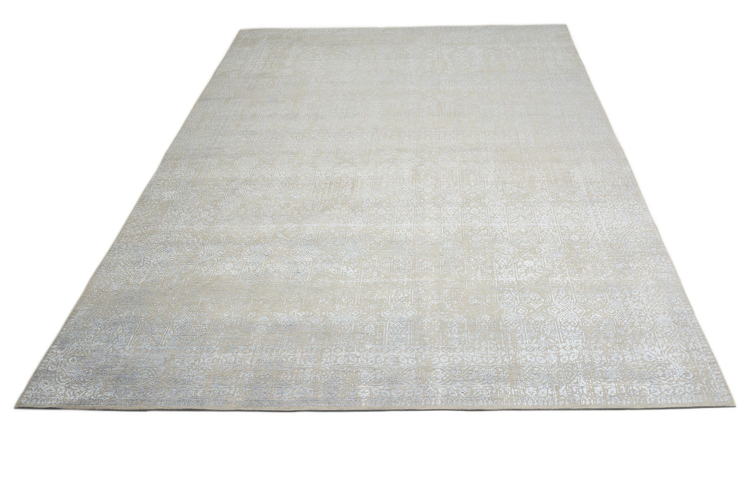Designer tæppe - 367 x 274 cm - lysegrå