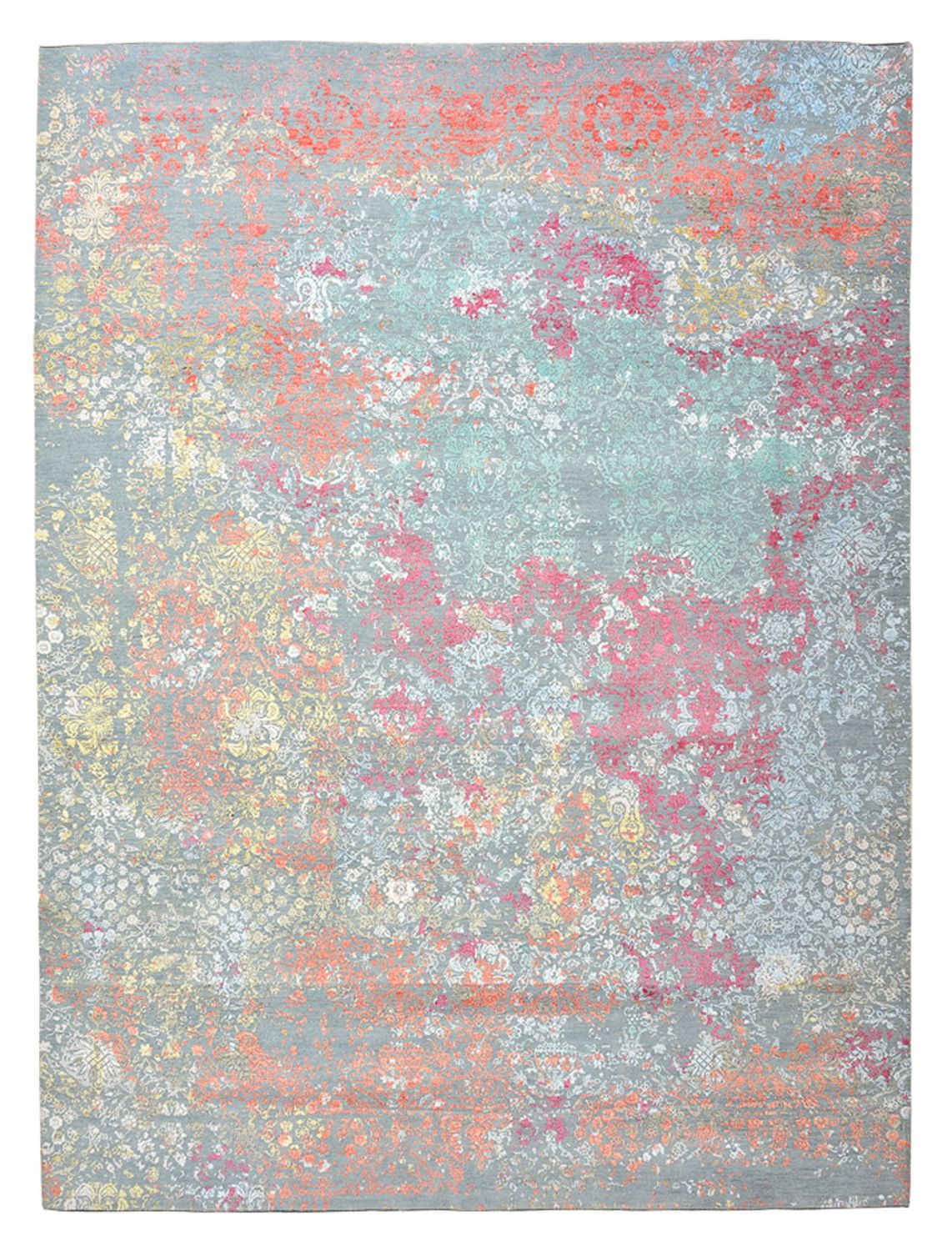 Designer tæppe - 369 x 274 cm - lyseblå