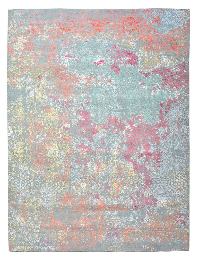 Designer tæppe - 369 x 274 cm - lyseblå