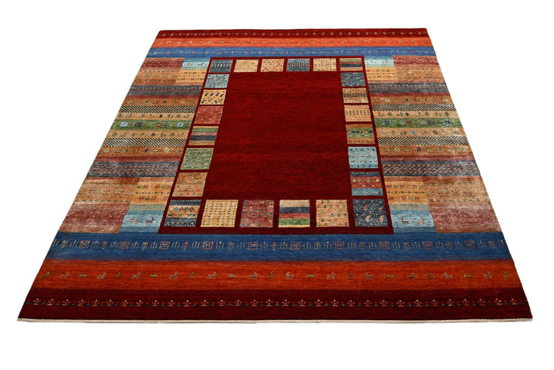 Gabbeh-tæppe - Loribaft Indus - 305 x 243 cm - rød