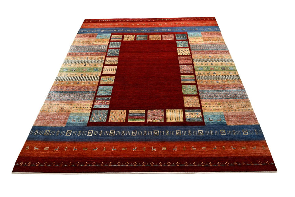 Gabbeh-tæppe - Loribaft Indus - 336 x 254 cm - rød