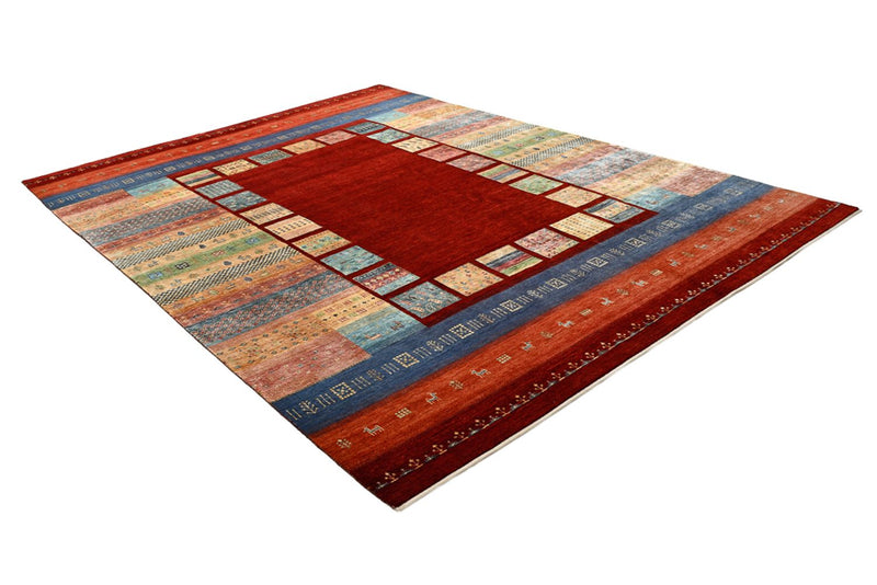 Gabbeh-tæppe - Loribaft Indus - 336 x 254 cm - rød