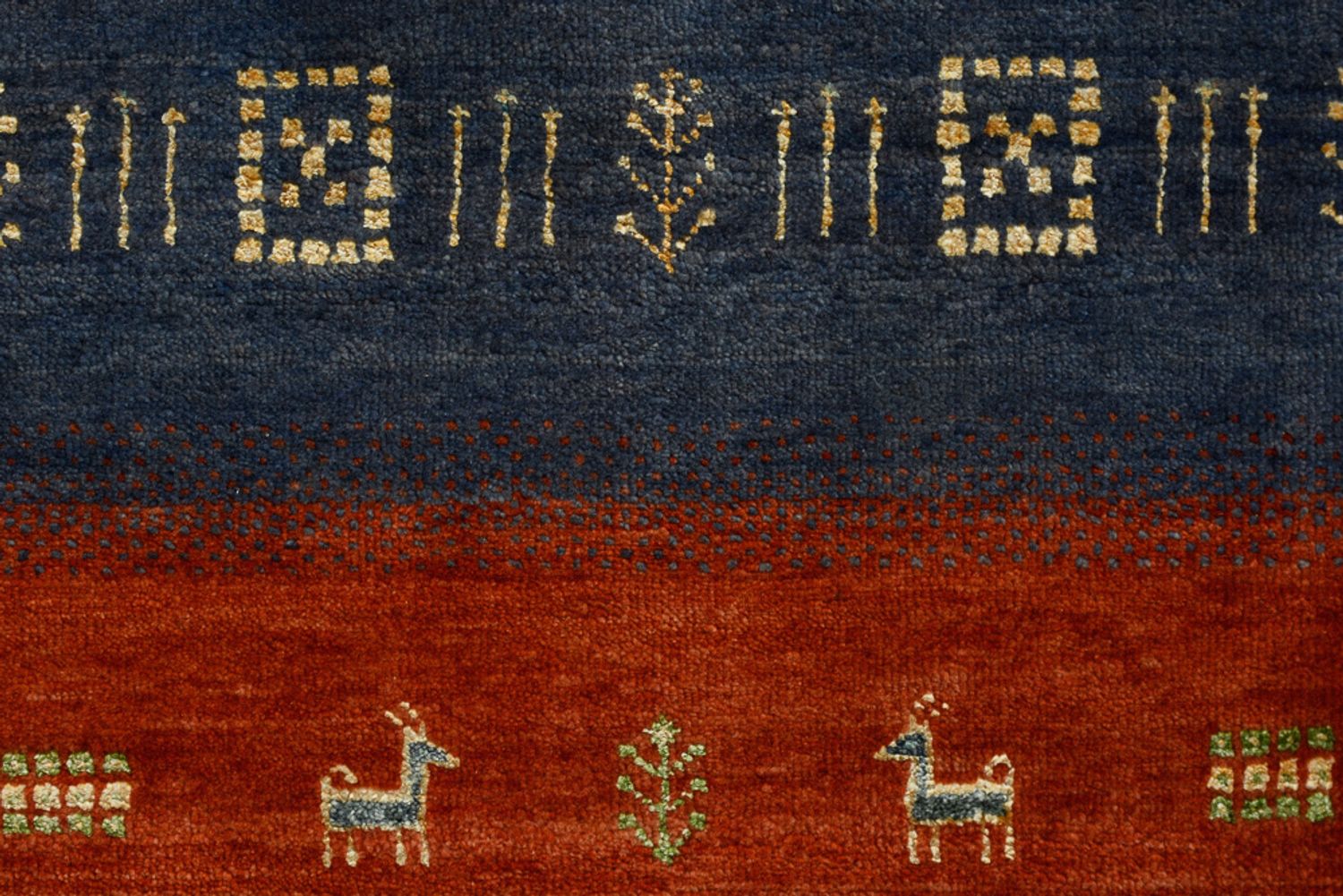 Gabbeh-tæppe - Loribaft Indus - 336 x 254 cm - rød