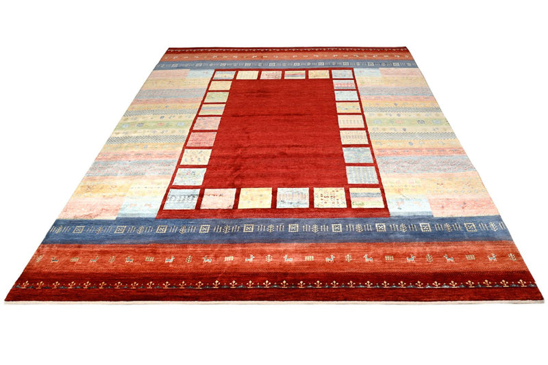 Gabbeh-tæppe - Loribaft Indus - 336 x 254 cm - rød