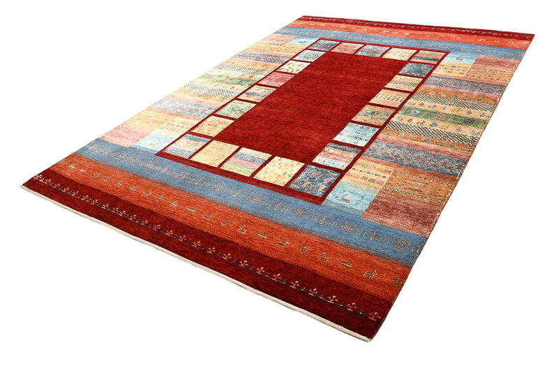 Gabbeh-tæppe - Loribaft Indus - 302 x 206 cm - rød