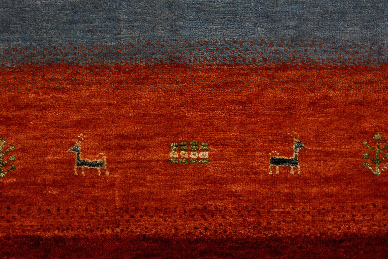 Gabbeh-tæppe - Loribaft Indus - 302 x 206 cm - rød