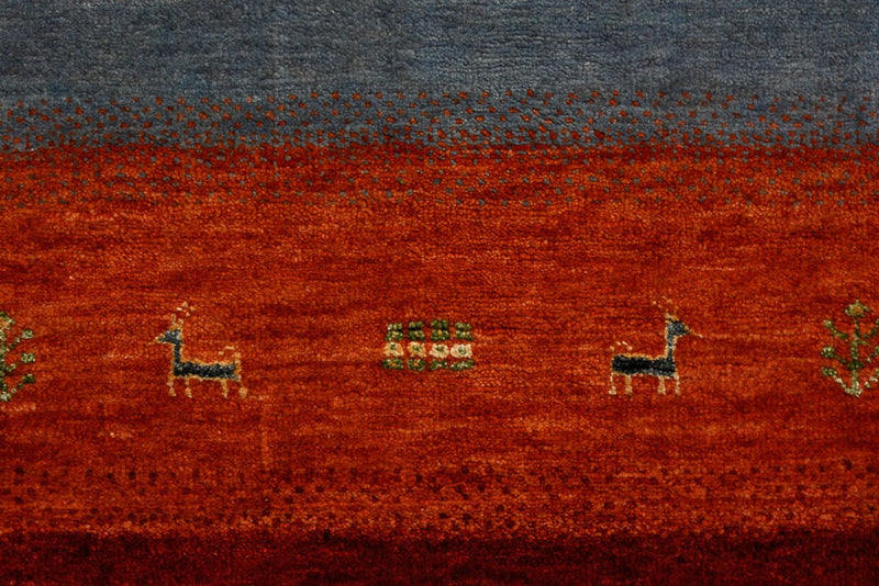 Gabbeh-tæppe - Loribaft Indus - 302 x 206 cm - rød