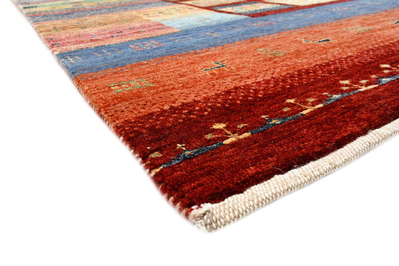 Gabbeh-tæppe - Loribaft Indus - 201 x 155 cm - rød