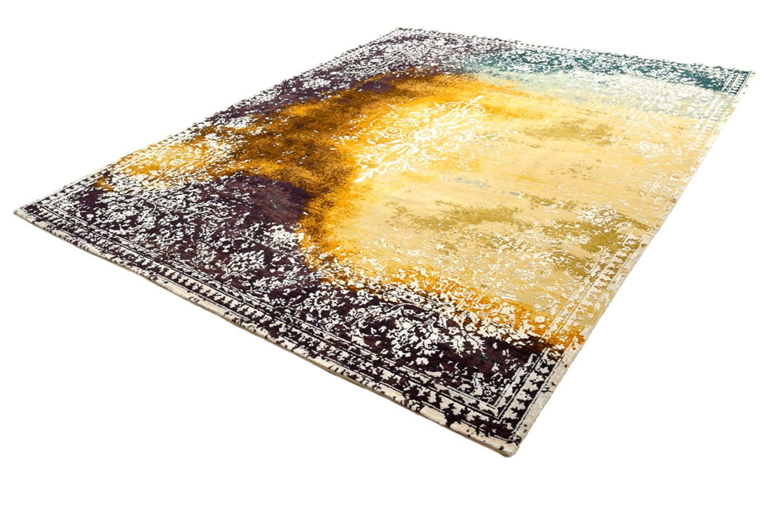 Designer tæppe - 298 x 248 cm - flerfarvet