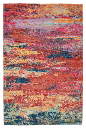 Designer tæppe - 182 x 119 cm - flerfarvet