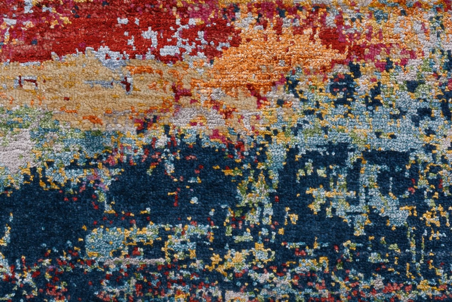 Designer tæppe - 182 x 119 cm - flerfarvet