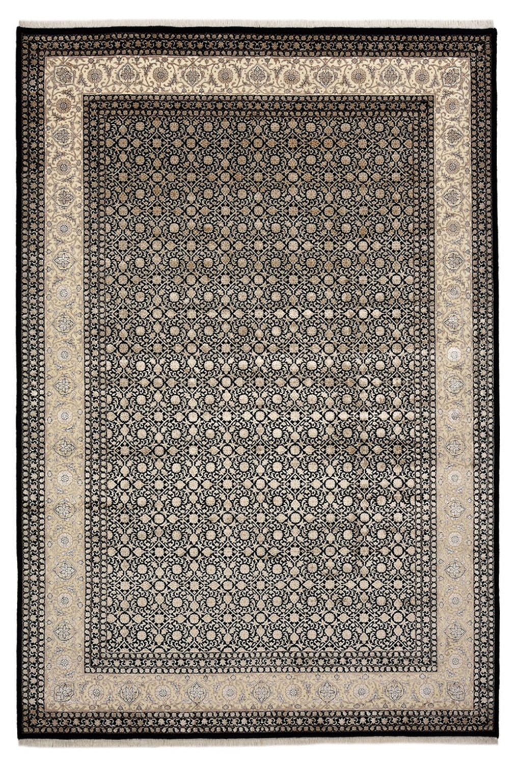 Orientalsk tæppe - Bijar - Indus - 301 x 203 cm - mørk beige