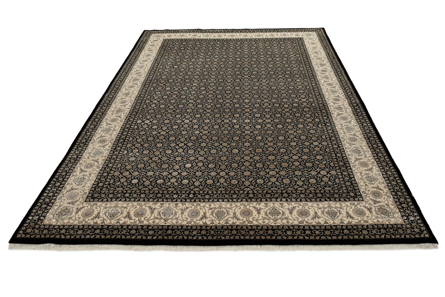 Orientalsk tæppe - Bijar - Indus - 301 x 203 cm - mørk beige