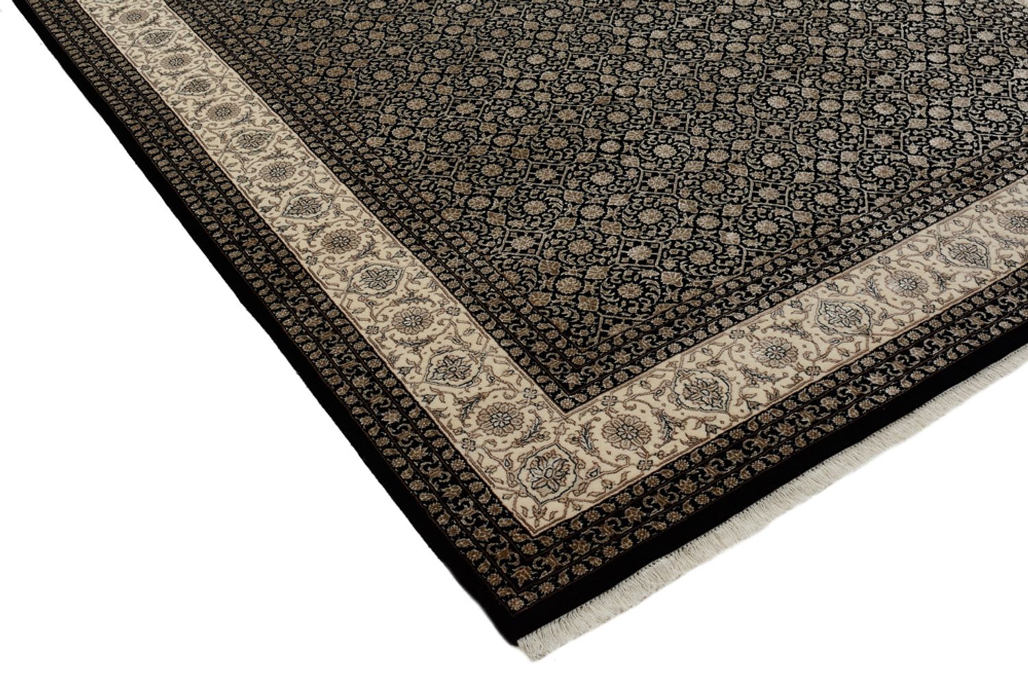 Orientalsk tæppe - Bijar - Indus - 301 x 203 cm - mørk beige