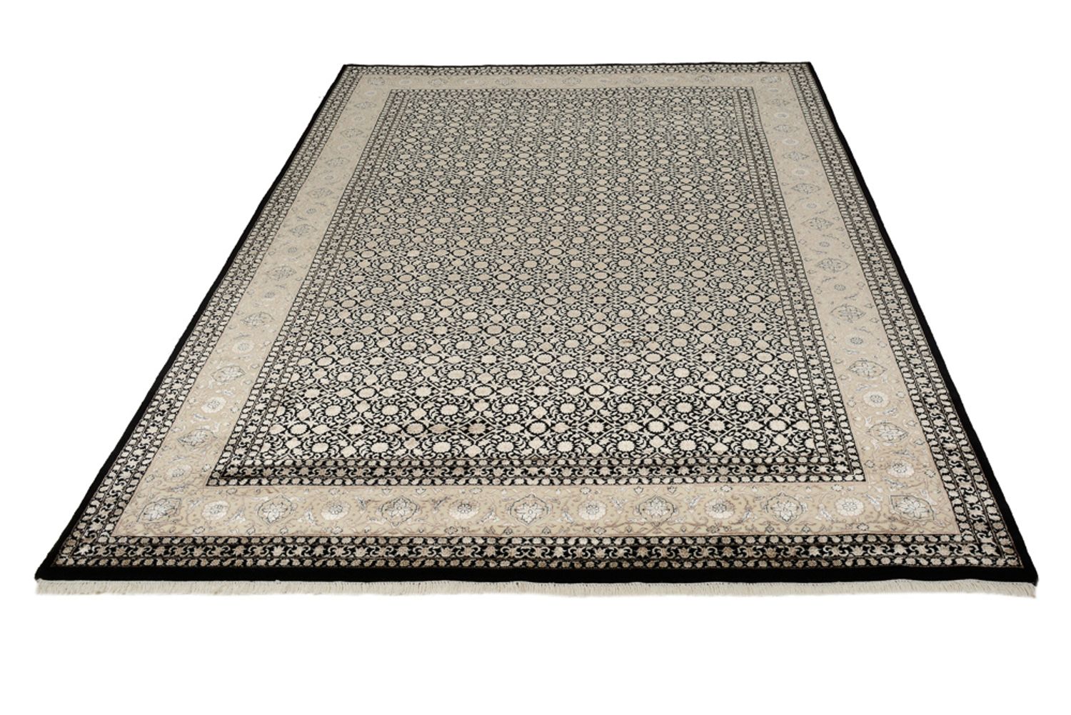 Orientalsk tæppe - Bijar - Indus - 301 x 203 cm - mørk beige