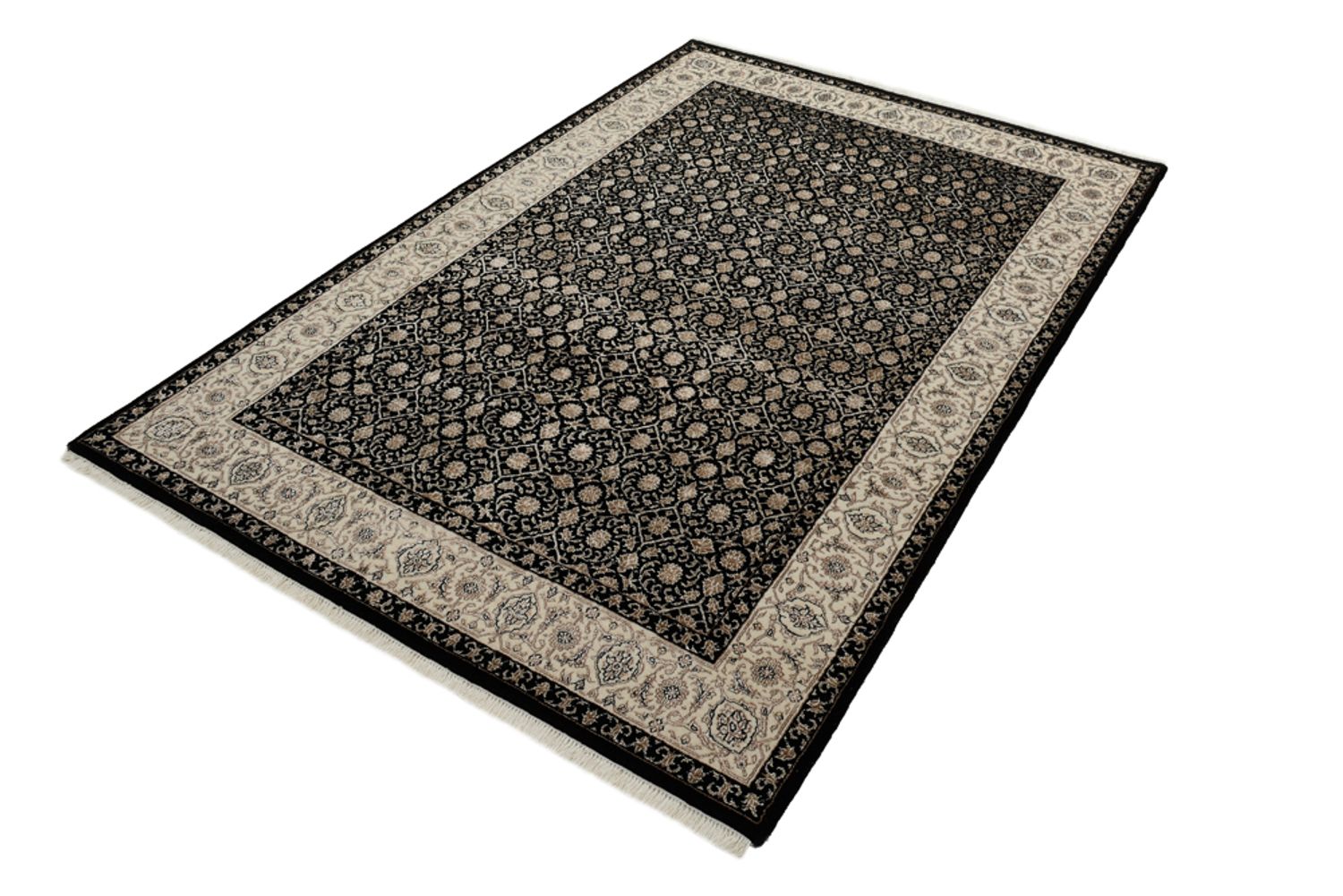 Orientalsk tæppe - Bijar - Indus - 202 x 139 cm - mørk beige
