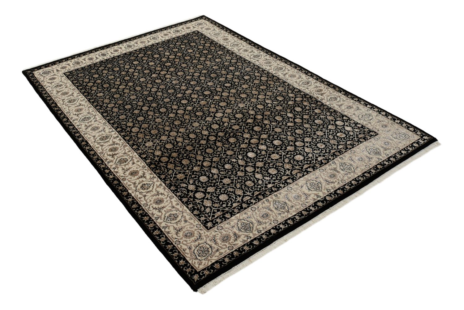Orientalsk tæppe - Bijar - Indus - 202 x 139 cm - mørk beige