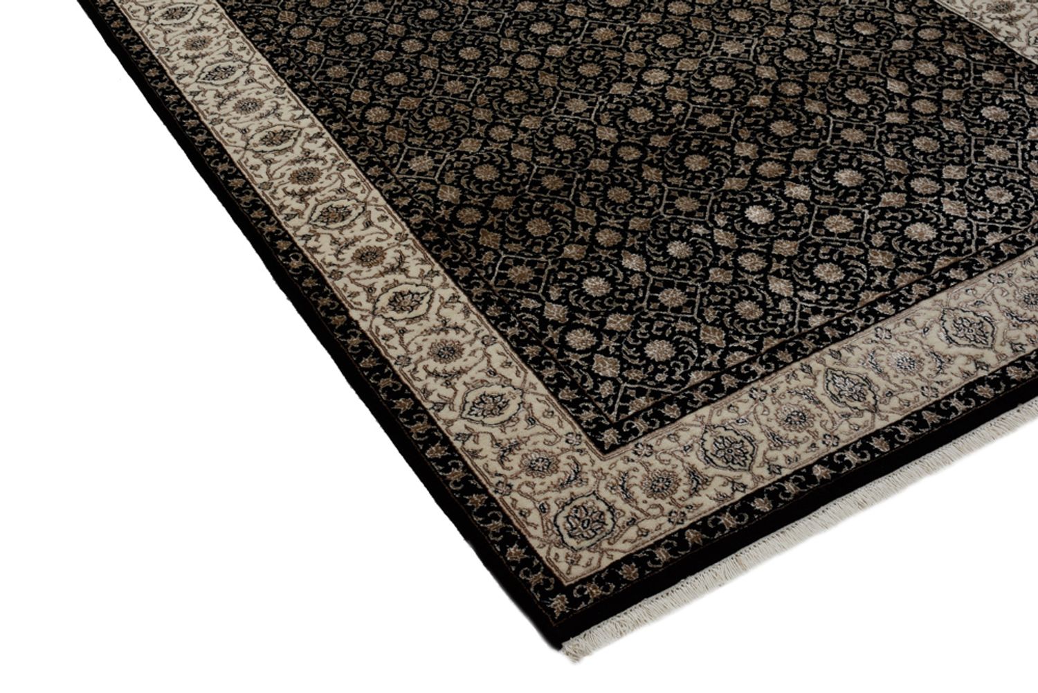 Orientalsk tæppe - Bijar - Indus - 202 x 139 cm - mørk beige