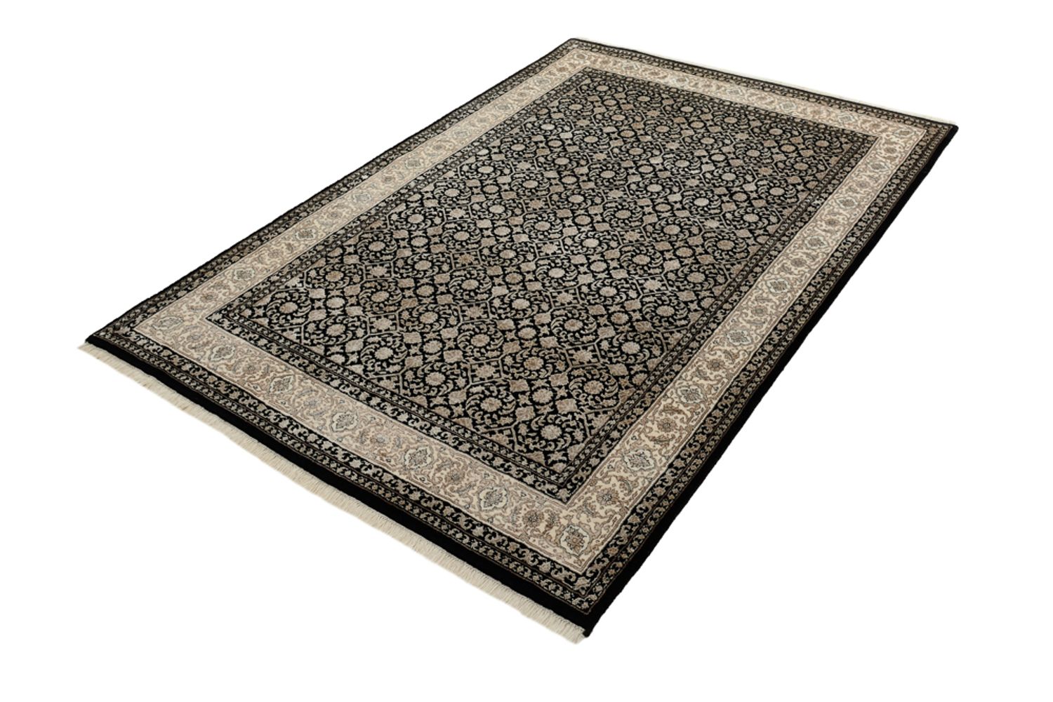Orientalsk tæppe - Bijar - Indus - 204 x 139 cm - mørk beige