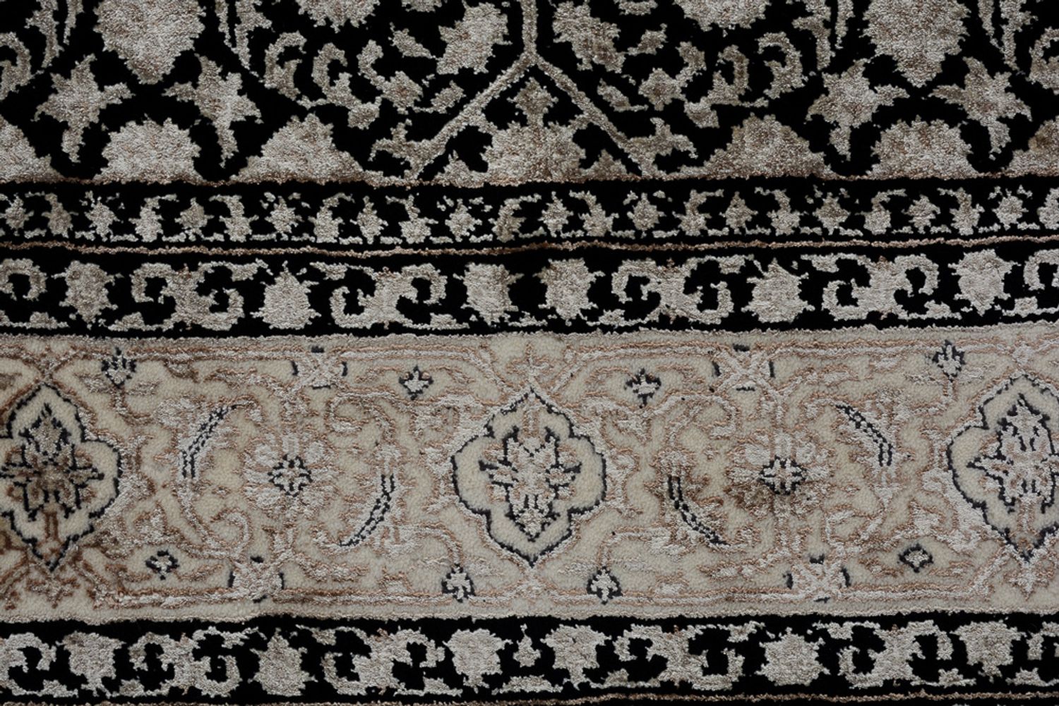 Orientalsk tæppe - Bijar - Indus - 204 x 139 cm - mørk beige