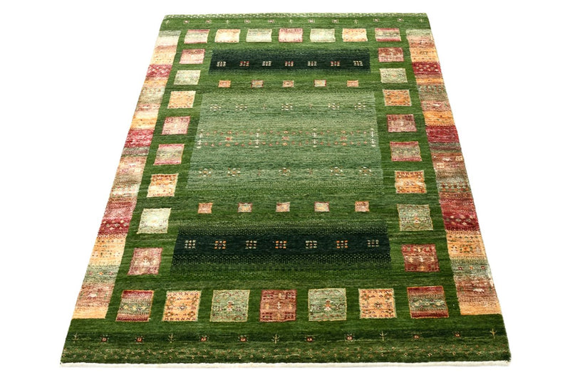 Gabbeh-tæppe - Loribaft Indus - 154 x 105 cm - grøn
