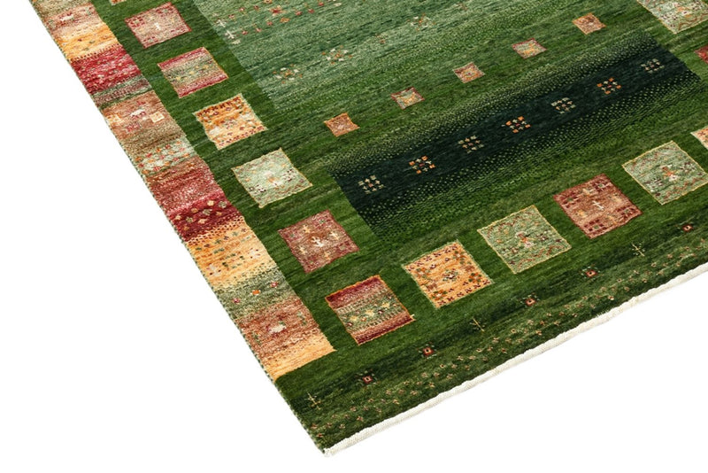 Gabbeh-tæppe - Loribaft Indus - 154 x 105 cm - grøn